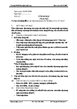 Giáo án Ngữ văn 8 tiết 1 đến 21 - Trường THCS Đàm Quang Trung