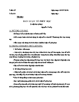 Giáo án Ngữ văn 8 tiết 101 Văn bản: Bàn luận về phép học (Luận học pháp) Nguyễn Thiếp