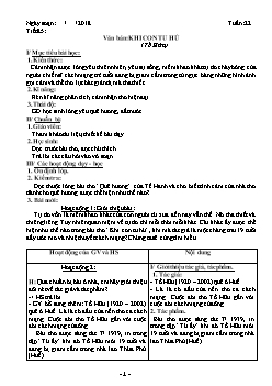 Giáo án Ngữ văn 8 - Tuần 22