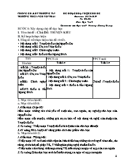 Giáo án Ngữ văn 9 - Chủ đề: Truyện Kiều