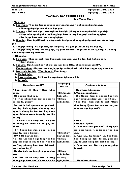 Giáo án Ngữ văn 9 - Tuần 20 - Trường PTDTBT-THCS Trà Nam