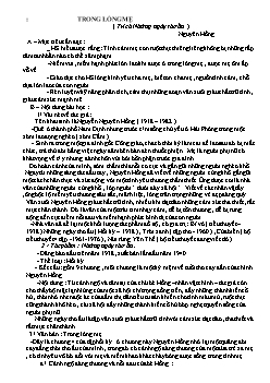 Giáo án Ngữ văn lớp 8: Trong lòng mẹ (Trích Những ngày thơ ấu ) Nguyên Hồng