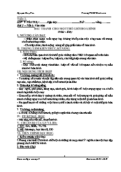 Giáo án Ngữ văn lớp 9 - Tuần 2 - Trường THCS Bản luốc