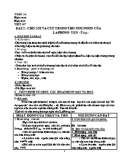 Giáo án Ngữ văn lớp 9 - Tuần 24