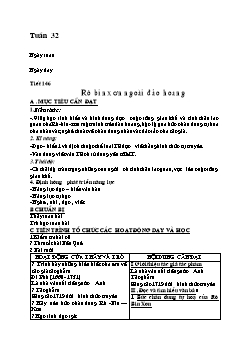 Giáo án Ngữ văn lớp 9 - Tuần 32