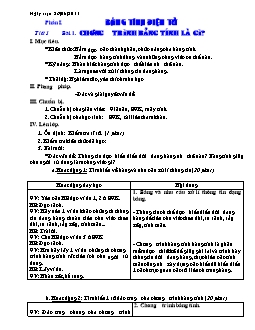 Kế hoạch bài dạy môn Tin học 7 (cả năm)