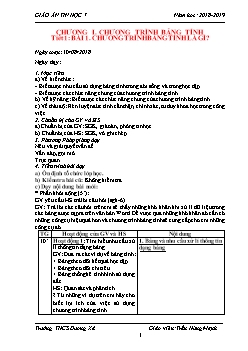 Kế hoạch bài dạy môn Tin học 7 - Trường THCS Dương Xá