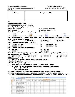 Kiểm tra 45 phút môn Tin học khối lớp 7