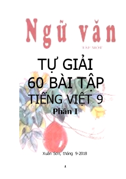 Tự giải 30 bài tập Tiếng Việt 9