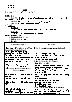 Giáo án môn Công nghệ lớp 9 - Tiết 1 đến tiết 18