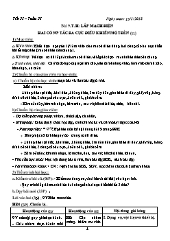 Giáo án môn Công nghệ lớp 9 - Tiết 23 đến tiết 35