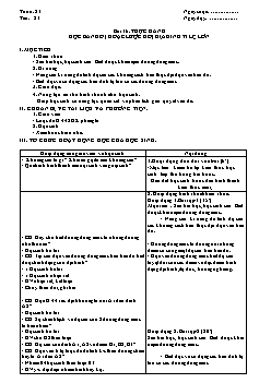 Giáo án môn Địa lý lớp 6 - Bài 16: Thực hành đọc bản đồ (hoặc lược đồ) địa hình tỉ lệ lớn