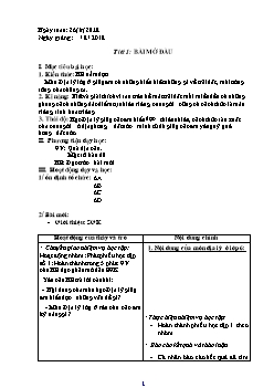 Giáo án môn Địa lý lớp 6 năm học 2018