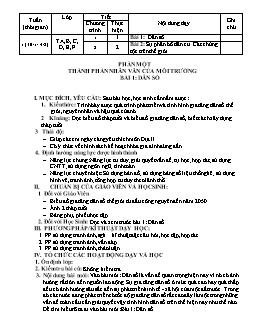 Giáo án môn Địa lý lớp 7 - Bài 1: Dân số