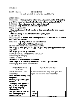 Giáo án môn Địa lý lớp 7 - Bài 34 đến bài 44