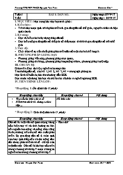 Giáo án môn Địa lý lớp 7 - Trường PTDT BT THCS Nguyễn Văn Trỗi