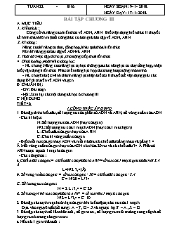 Giáo án môn Sinh học lớp 9 - Tuần 22