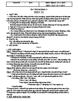 Giáo án môn Sinh học lớp 9 - Tuần 30