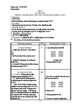 Giáo án môn Thể dục 7 (chuẩn)