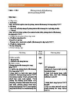 Giáo án môn Thể dục 7 - Trường THCS Cù Chính Lan