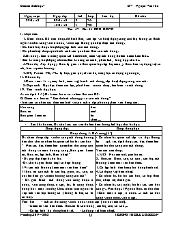 Giáo án Sinh học 7 kì 2 - Trường THCS Lê Khắc Cẩn