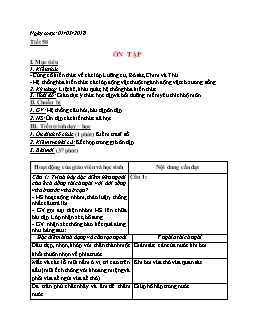 Giáo án Sinh học 7 tiết 58: Ôn tập