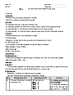 Giáo án Sinh học 9 - Học kì I - Bài 5: Lai hai cặp tính trạng (tiếp theo)