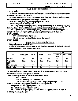 Giáo án Sinh học lớp 9 - Tuần 19