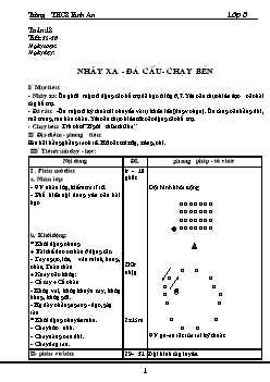 Giáo án Thể dục 8 kì 2 - Trường THCS Binh An