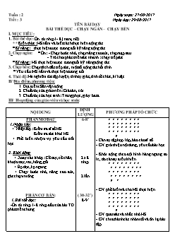 Giáo án Thể dục 8, kì I - Tiết 3: Bài thể dục - chạy ngắn – chạy bền