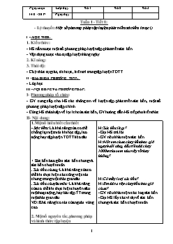 Giáo án Thể dục 9 cả năm