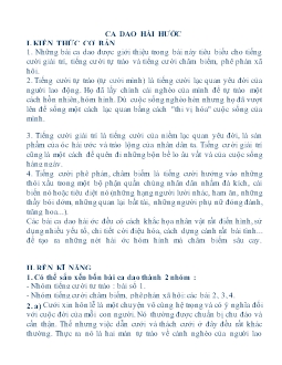 Ca dao hài hước (Ngữ văn 10)