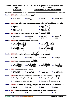 Đề thi thpt quốc gia năm học 2016 – 2017 môn thi: Toán học