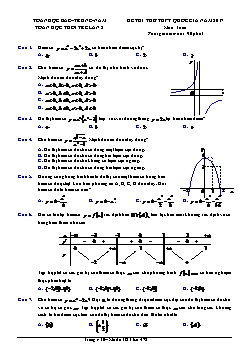 Đề thi thử THPT quốc gia năm 2017 môn: Toán