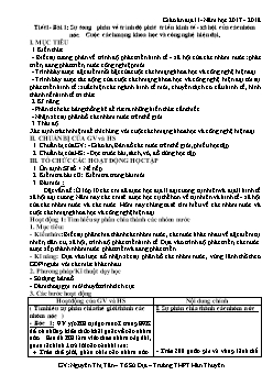 Giáo án Địa lý 11 cả năm – Trường THPT Hàn Thuyên