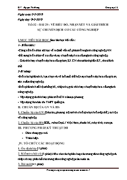 Giáo án Địa lý 12 Tiết 32 - Bài 29: Vvẽ biểu đồ, nhận xét và giải thích sự chuyển dịch cơ cấu công nghiệp