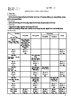 Giáo án Hình học khối 6 - Tiết 14: Kiểm tra 1 tiết chương I