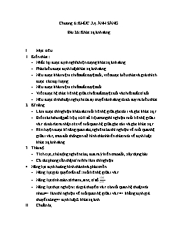 Giáo án môn Vật lý 11 Bài 26: Khúc xạ ánh sáng