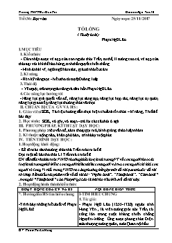 Giáo án Ngữ văn 10 tiết 36: Đọc văn Tỏ lòng (Thuật hoài) Phạm Ngũ Lão