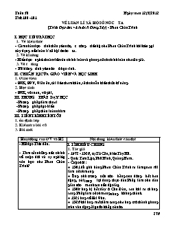 Giáo án Ngữ văn 11 tiết 100, 101: Về luân lí xã hội ở nước ta (Trích Đạo đức và luân lí Đông Tây) - Phan Châu Trinh