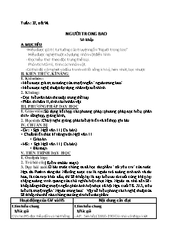 Giáo án Ngữ văn 11 tiết 98: Người trong bao Sê-Khốp