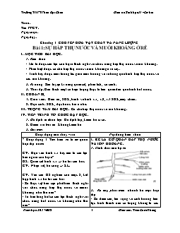 Giáo án Sinh học 11 - Cơ Bản - Cả năm - Trường THPT Phan Bội Châu