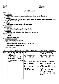 Giáo án Số học khối 6 - Tiết 7: Luyện tập