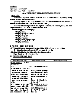 Giáo án Số học khối 6 - Tuần 7