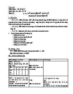 Giáo án Số học khối 6 - Tuần 9