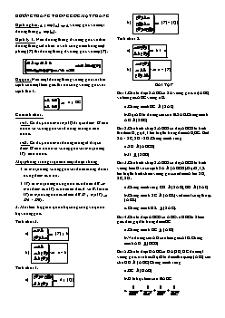 Giáo án Toán 11 - Đường thẳng vuông góc mặt phẳng