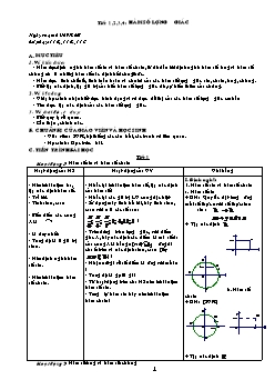 Giáo án Toán 11 - Tiết 1, 2, 3, 4: Hàm số lượng giác