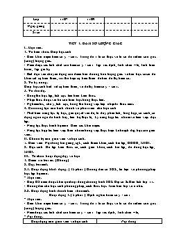 Giáo án Toán 11 - Tiết 1 đến tiết 6