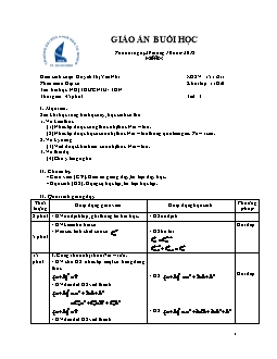 Giáo án Toán 11 - Tiết 3: Nhị thức Niu - Tơn