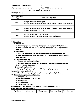 Giáo án Toán 12 - Đường tiệm cận - Trường THPT Nguyễn Huệ